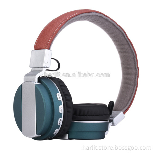 Foldable On Ear Stereo Wireless Bluetooth Headphone with Mic And Volume Control 3.5 mm Aux Jack